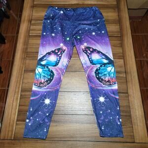 Cosmic Butterflies Leggings - Size 2XL